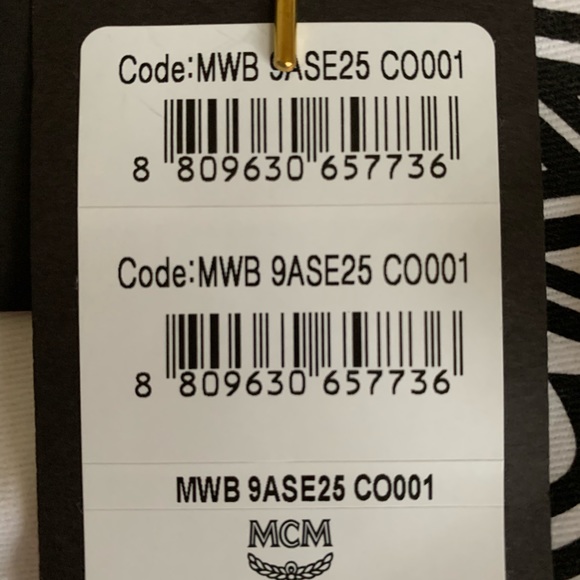 NWT MCM VISETOS MINI BOSTON BAG & CHARM NWT - Picture 16 of 16